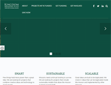Tablet Screenshot of kingdomfund.com